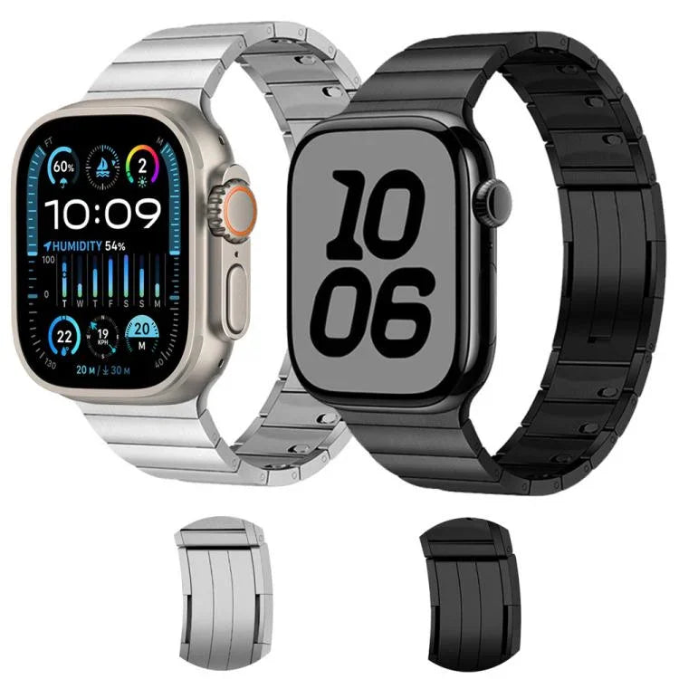 สายรัดนาฬิกาสแตนเลสสตีลถอดข้างได้แบบลูกปัดเดียว สำหรับ Apple Watch 46mm / 49mm / 45mm / 44mm, สำหรับ Apple Watch 42mm / 41mm / 40mm / 38mm
