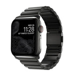 สายรัดนาฬิกาสแตนเลสสตีลแบบหัวเข็มขัดนอร์แมนและลูกปัดเดียว สำหรับ Apple Watch 46mm / 49mm / 45mm / 44mm