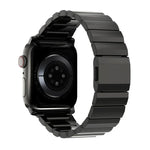 สายรัดนาฬิกาสแตนเลสสตีลแบบหัวเข็มขัดนอร์แมนและลูกปัดเดียว สำหรับ Apple Watch 46mm / 49mm / 45mm / 44mm