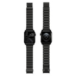 สายรัดนาฬิกาสแตนเลสสตีลแบบหัวเข็มขัดนอร์แมนและลูกปัดเดียว สำหรับ Apple Watch 46mm / 49mm / 45mm / 44mm