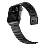 สายรัดนาฬิกาสแตนเลสสตีลแบบหัวเข็มขัดนอร์แมนและลูกปัดเดียว สำหรับ Apple Watch 46mm / 49mm / 45mm / 44mm
