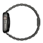 สายรัดนาฬิกาสแตนเลสสตีลแบบหัวเข็มขัดนอร์แมนและลูกปัดเดียว สำหรับ Apple Watch 46mm / 49mm / 45mm / 44mm