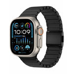 สายรัดนาฬิกาไทเทเนียมแท้หัวเข็มขัดนอร์แมนลายไม้ไผ่ สำหรับ Apple Watch 46mm / 49mm / 45mm / 44mm