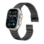 สายรัดนาฬิกาไทเทเนียมแท้หัวเข็มขัดนอร์แมนลายไม้ไผ่ สำหรับ Apple Watch 46mm / 49mm / 45mm / 44mm