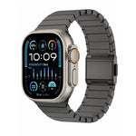 สายรัดนาฬิกาไทเทเนียมแท้หัวเข็มขัดนอร์แมนลายไม้ไผ่ สำหรับ Apple Watch 46mm / 49mm / 45mm / 44mm