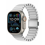 สายรัดนาฬิกาไทเทเนียมแท้หัวเข็มขัดนอร์แมนลายไม้ไผ่ สำหรับ Apple Watch 46mm / 49mm / 45mm / 44mm