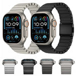 สายรัดนาฬิกาไทเทเนียมแท้หัวเข็มขัดนอร์แมนลายไม้ไผ่ สำหรับ Apple Watch 46mm / 49mm / 45mm / 44mm