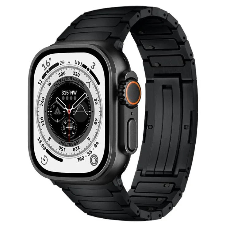 สายรัดนาฬิกาโลหะผสมไทเทเนียมรูปตัว I แบบปลดเร็วแบบบูรณาการ สำหรับ Apple Watch 46mm / 49mm / 45mm / 44mm