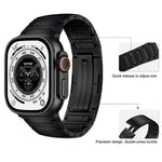 สายรัดนาฬิกาโลหะผสมไทเทเนียมรูปตัว I แบบปลดเร็วแบบบูรณาการ สำหรับ Apple Watch 46mm / 49mm / 45mm / 44mm
