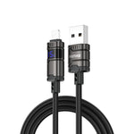 สายข้อมูลถักไนลอน REMAX C01-AL 3A USB เป็น 8 พิน ความยาว 1.2 เมตร, USB เป็น 8 พิน