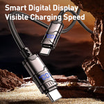 สายข้อมูลถักไนลอน REMAX C01-AL 3A USB เป็น 8 พิน ความยาว 1.2 เมตร, USB เป็น 8 พิน