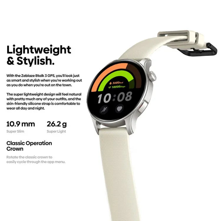 Zeblaze Btalk 3 GPS หน้าจอ AMOLED HD ขนาด 1.43 นิ้ว นาฬิกาอัจฉริยะเพื่อสุขภาพและฟิตเนส รองรับการโทรผ่านบลูทูธ