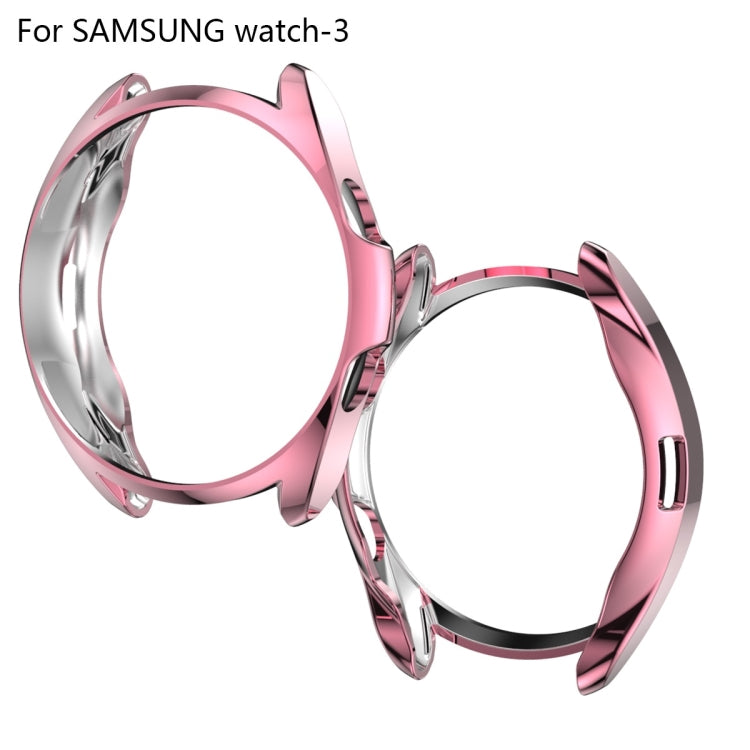 เคสป้องกัน TPU แบบครึ่งกลวงชุบอิเล็กโตรพลาติง สำหรับ Samsung Galaxy Watch 3 ขนาด 41 มม., สำหรับ Samsung Galaxy Watch 3 ขนาด 45 มม.