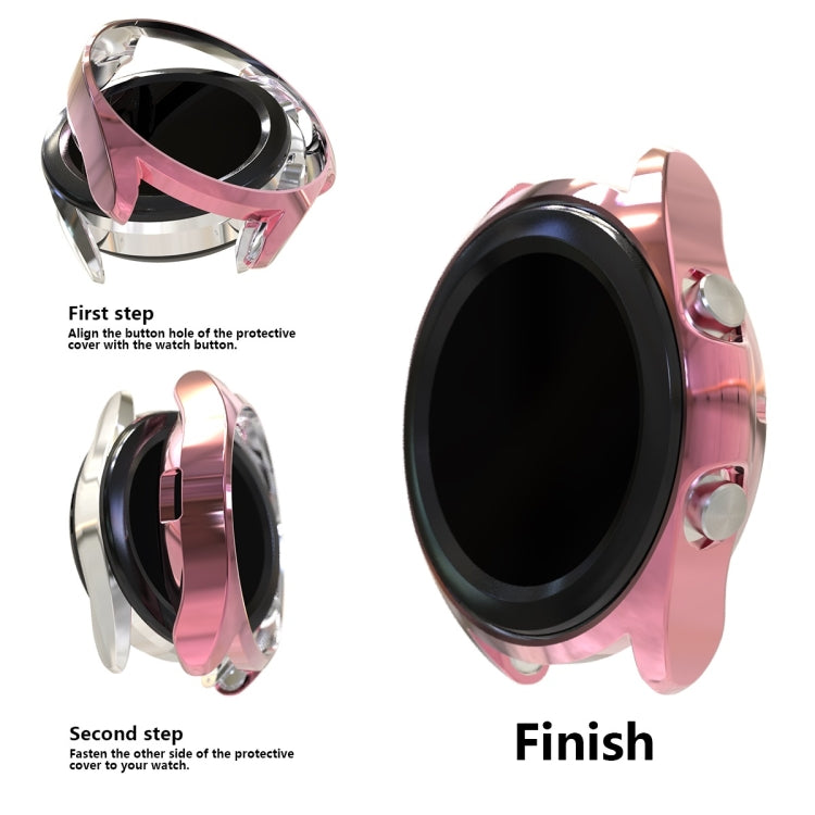 เคสป้องกัน TPU แบบครึ่งกลวงชุบอิเล็กโตรพลาติง สำหรับ Samsung Galaxy Watch 3 ขนาด 41 มม., สำหรับ Samsung Galaxy Watch 3 ขนาด 45 มม.