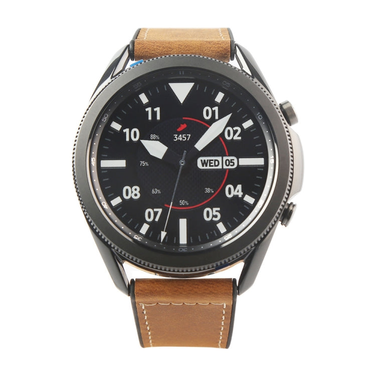 สายเปลี่ยน TPU + หนัง สำหรับ Samsung Galaxy Watch 3 41mm, สำหรับ Samsung Galaxy Watch 3 45mm