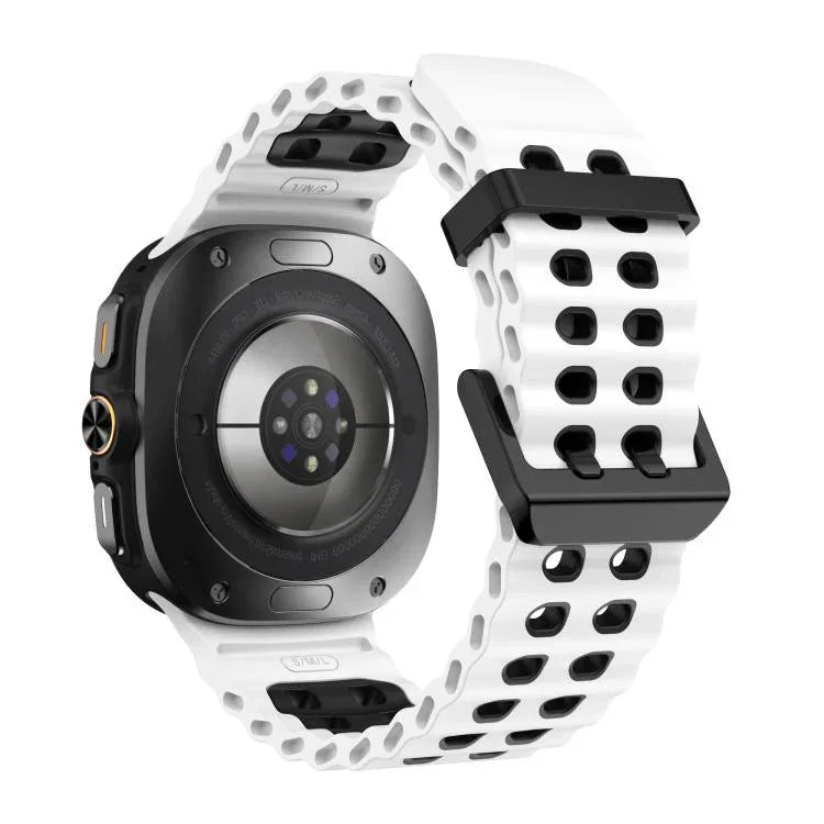 สายรัดนาฬิกาซิลิโคนสองสี Kalebol Ocean สำหรับ Samsung Galaxy Watch Ultra 47mm / Ultra 2025