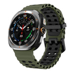 สายรัดนาฬิกาซิลิโคนสองสี Kalebol Ocean สำหรับ Samsung Galaxy Watch Ultra 47mm / Ultra 2025