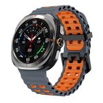 สายรัดนาฬิกาซิลิโคนสองสี Kalebol Ocean สำหรับ Samsung Galaxy Watch Ultra 47mm / Ultra 2025