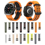 สายรัดนาฬิกาซิลิโคนสองสี Kalebol Ocean สำหรับ Samsung Galaxy Watch Ultra 47mm / Ultra 2025