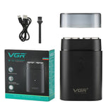 เครื่องโกนหนวดไฟฟ้าพกพา VGR V-341 หัวมีดหมุน 2 ใบ รุ่น V-341