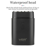 เครื่องโกนหนวดไฟฟ้าพกพา VGR V-341 หัวมีดหมุน 2 ใบ รุ่น V-341