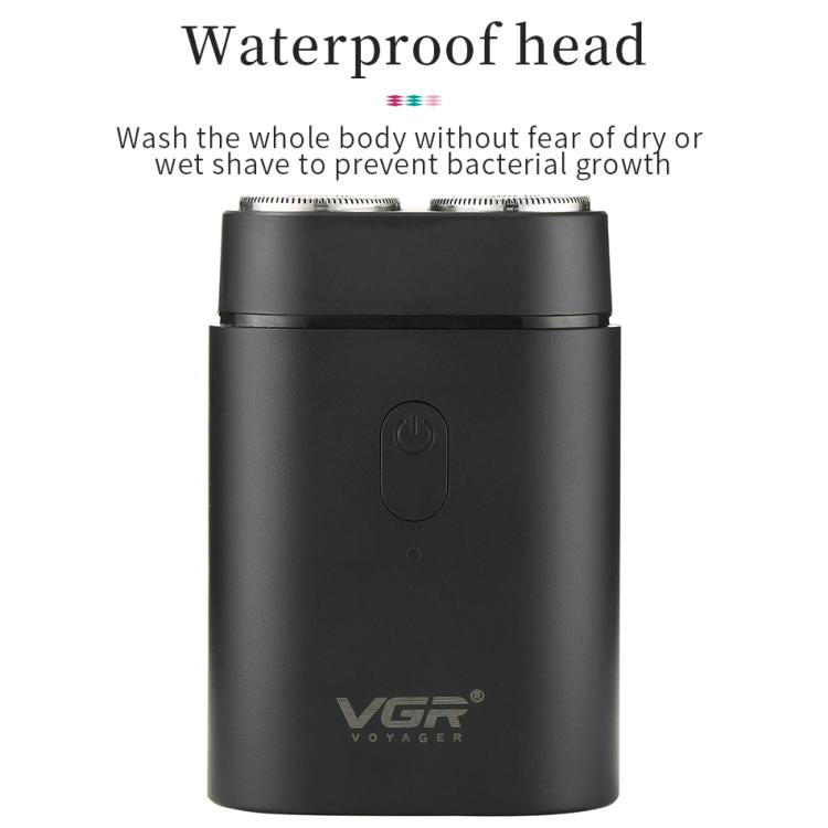 เครื่องโกนหนวดไฟฟ้าพกพา VGR V-341 หัวมีดหมุน 2 ใบ รุ่น V-341