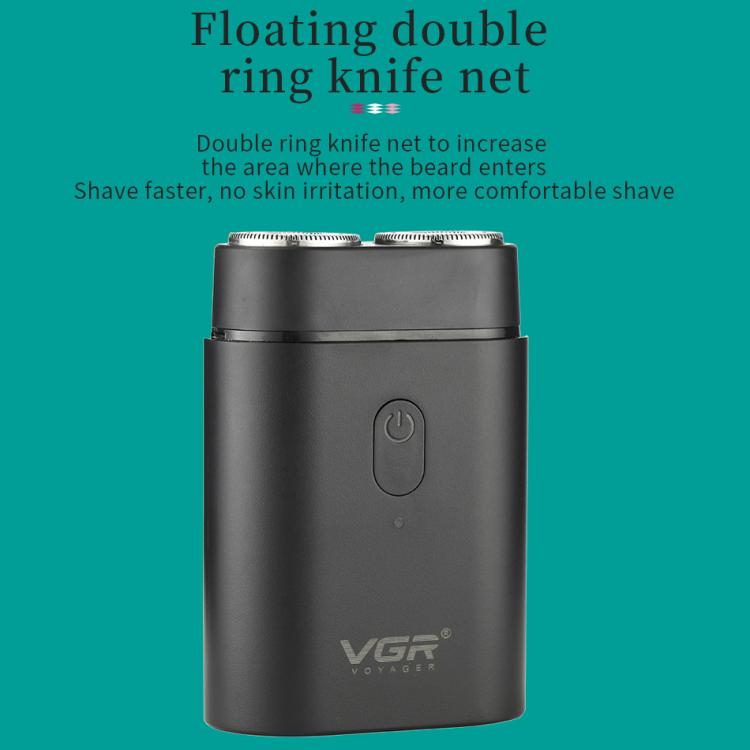 เครื่องโกนหนวดไฟฟ้าพกพา VGR V-341 หัวมีดหมุน 2 ใบ รุ่น V-341