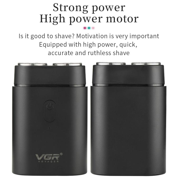 เครื่องโกนหนวดไฟฟ้าพกพา VGR V-341 หัวมีดหมุน 2 ใบ รุ่น V-341