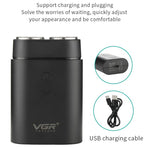 เครื่องโกนหนวดไฟฟ้าพกพา VGR V-341 หัวมีดหมุน 2 ใบ รุ่น V-341