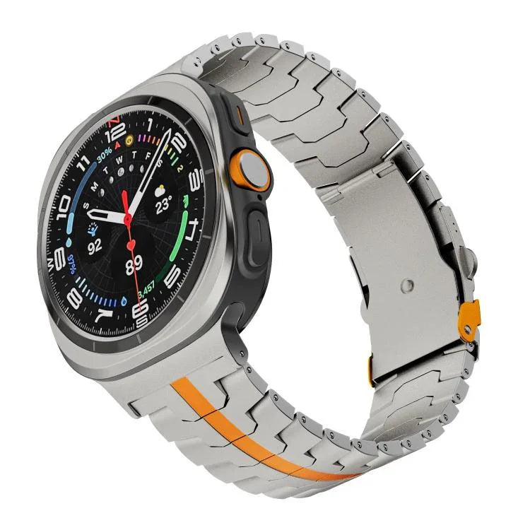 สายรัดนาฬิกาโลหะผสมไทเทเนียมหัวเข็มขัดปลอดภัยแบบแยก สำหรับ Samsung Galaxy Watch Ultra 47mm / Ultra 2025