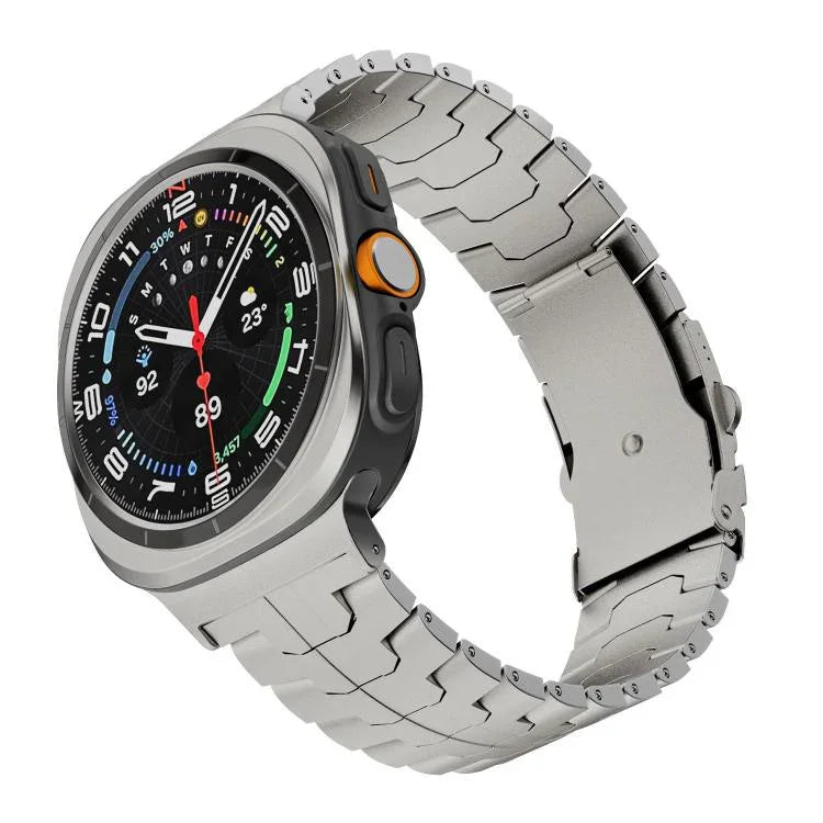 สายรัดนาฬิกาโลหะผสมไทเทเนียมหัวเข็มขัดปลอดภัยแบบแยก สำหรับ Samsung Galaxy Watch Ultra 47mm / Ultra 2025