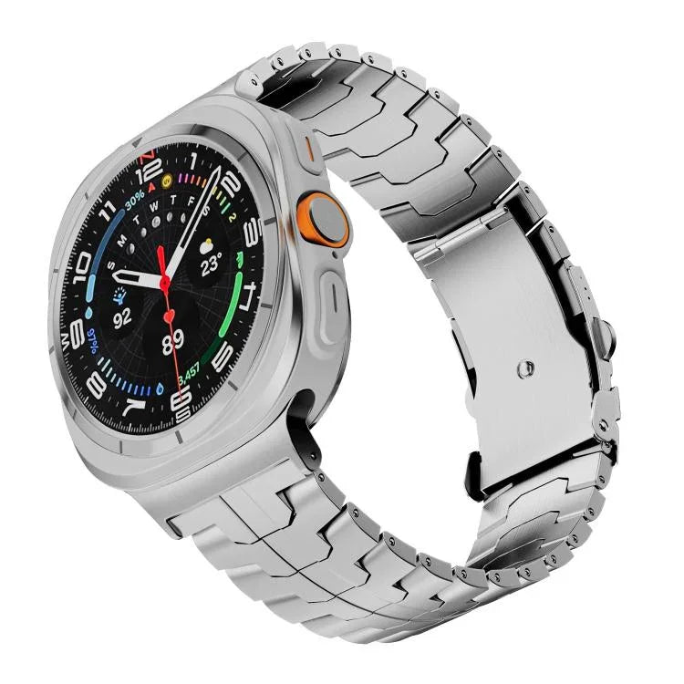 สายรัดนาฬิกาโลหะผสมไทเทเนียมหัวเข็มขัดปลอดภัยแบบแยก สำหรับ Samsung Galaxy Watch Ultra 47mm / Ultra 2025