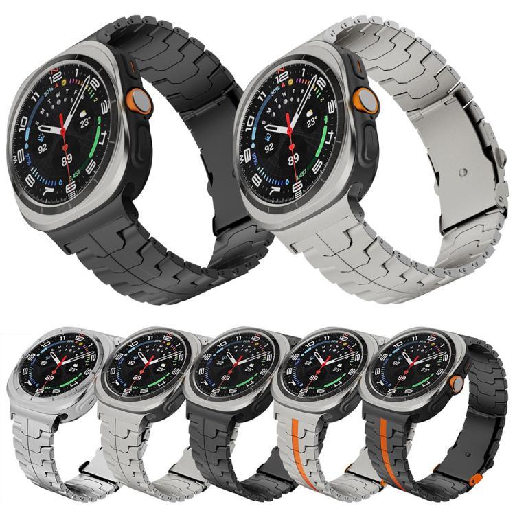 สายรัดนาฬิกาโลหะผสมไทเทเนียมหัวเข็มขัดปลอดภัยแบบแยก สำหรับ Samsung Galaxy Watch Ultra 47mm / Ultra 2025