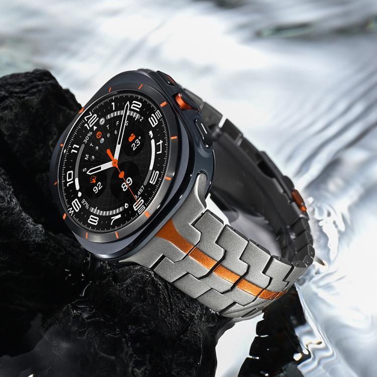 สายรัดนาฬิกาโลหะผสมไทเทเนียมหัวเข็มขัดปลอดภัยแบบแยก สำหรับ Samsung Galaxy Watch Ultra 47mm / Ultra 2025