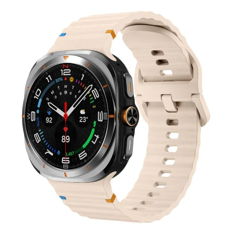 สายซิลิโคน Kalebol เย็บลายคลื่น สำหรับ Samsung Galaxy Watch Ultra 47 มม. / Ultra 2025