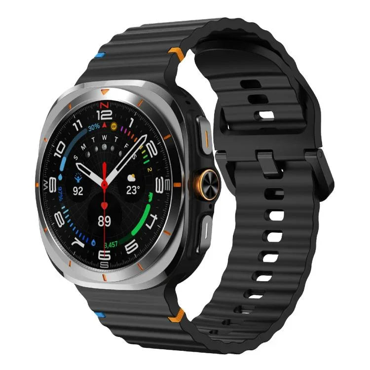 สายซิลิโคน Kalebol เย็บลายคลื่น สำหรับ Samsung Galaxy Watch Ultra 47 มม. / Ultra 2025