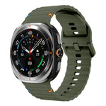 สายซิลิโคน Kalebol เย็บลายคลื่น สำหรับ Samsung Galaxy Watch Ultra 47 มม. / Ultra 2025