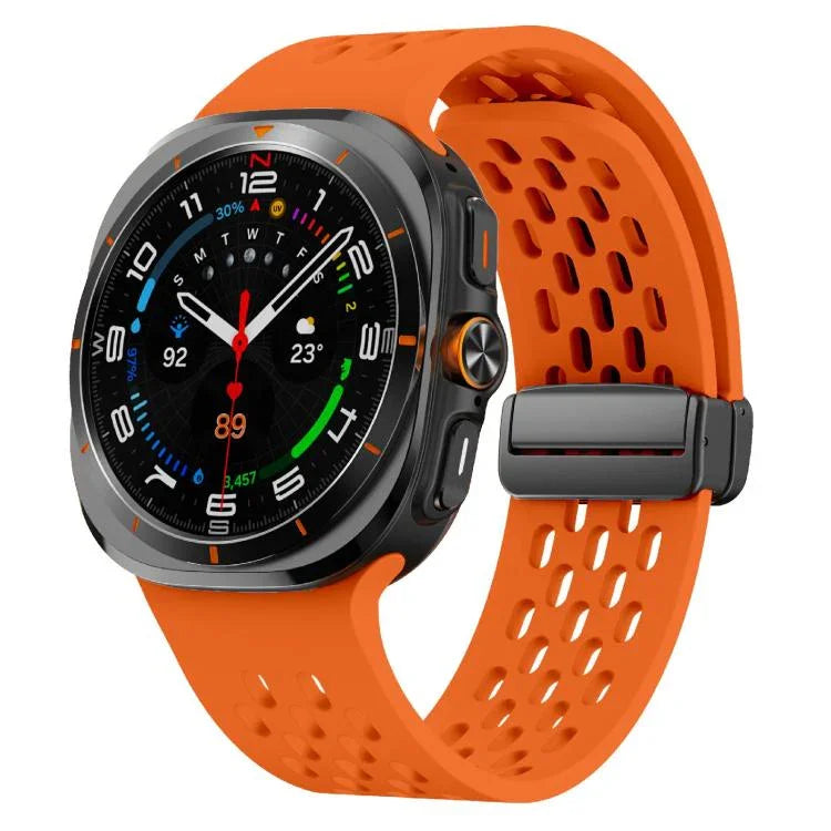 สายซิลิโคน Kalebol ตาข่ายแม่เหล็ก สำหรับ Samsung Galaxy Watch Ultra 47 มม. / Ultra 2025