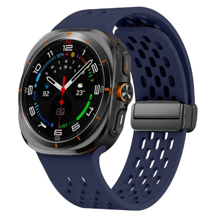สายซิลิโคน Kalebol ตาข่ายแม่เหล็ก สำหรับ Samsung Galaxy Watch Ultra 47 มม. / Ultra 2025