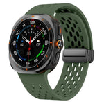 สายซิลิโคน Kalebol ตาข่ายแม่เหล็ก สำหรับ Samsung Galaxy Watch Ultra 47 มม. / Ultra 2025