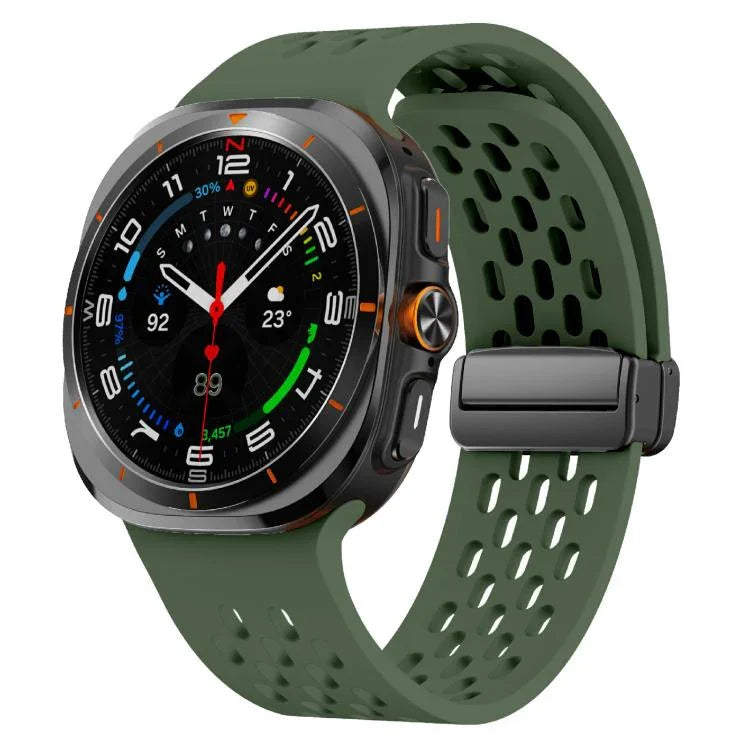 สายซิลิโคน Kalebol ตาข่ายแม่เหล็ก สำหรับ Samsung Galaxy Watch Ultra 47 มม. / Ultra 2025