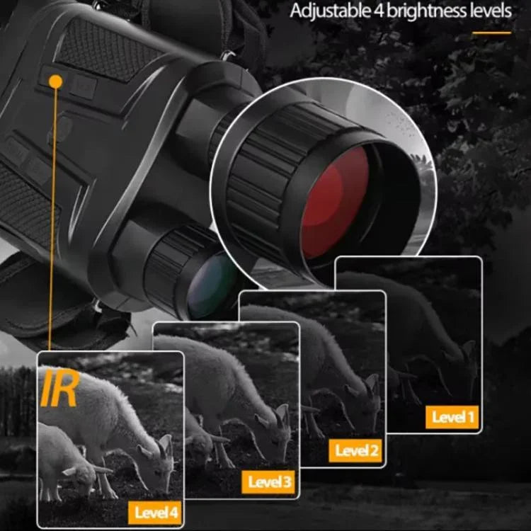 อุปกรณ์ส่องทางไกลดิจิทัลกลางคืน NVG800LS หน้าจอ LCD ขนาด 3 นิ้ว