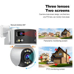 กล้องโดม PTZ มุมกว้างพิเศษหลายเลนส์ 8MP HD SriHome SH055B, SH055B
