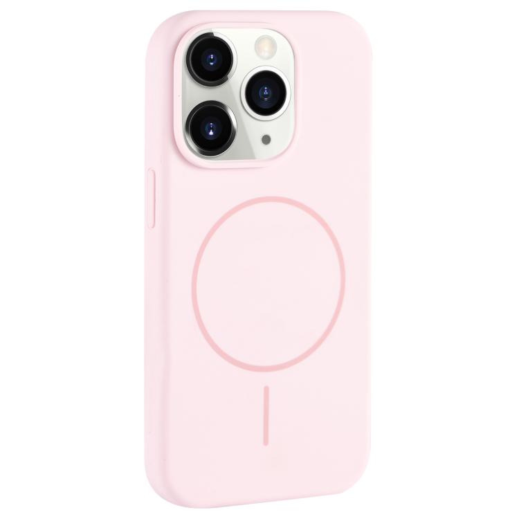 Large Hole Camera MagSafe Liquid Silicone Full Coverage Phone Case, For iPhone 11 Pro