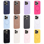 Large Hole Camera MagSafe Liquid Silicone Full Coverage Phone Case, For iPhone 13 Pro Max, For iPhone 13 Pro, For iPhone 13, For iPhone 12
