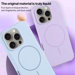 Large Hole Camera MagSafe Liquid Silicone Full Coverage Phone Case, For iPhone 11 Pro