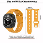 สายซิลิโคน Kalebol หัวเข็มขัดสี่เหลี่ยม สำหรับ Samsung Galaxy Watch Ultra 47 มม. / Ultra 2025