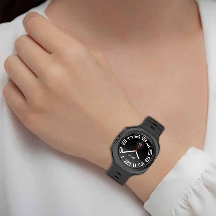 สายซิลิโคน Kalebol หัวเข็มขัดสี่เหลี่ยม สำหรับ Samsung Galaxy Watch Ultra 47 มม. / Ultra 2025