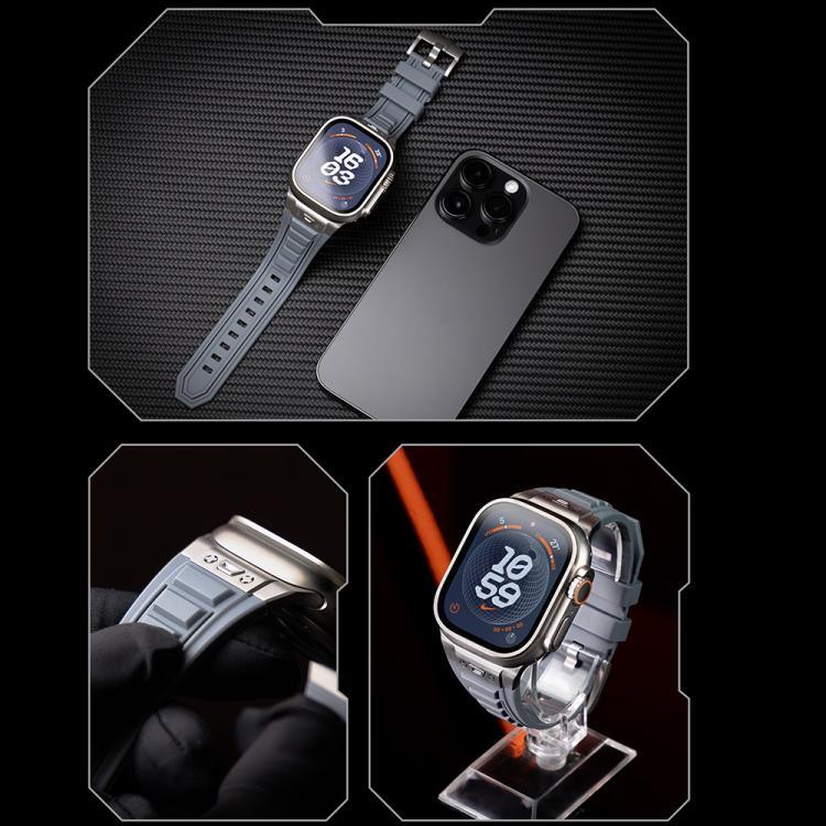 สายรัดนาฬิกาซิลิโคนยืดหยุ่นสูง Kalebol Armor สำหรับ Apple Watch 46 มม. / 49 มม. / 45 มม. / 44 มม.