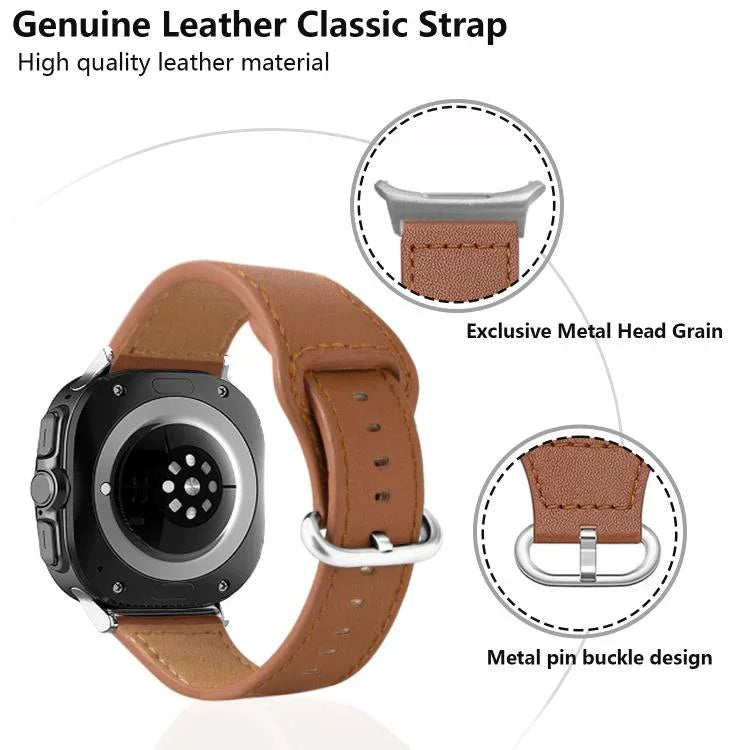 สายหนังแท้ Kalebol สำหรับ Samsung Galaxy Watch Ultra 47 มม. / Ultra 2025
